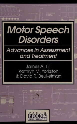 Cover for Motor speech disorders