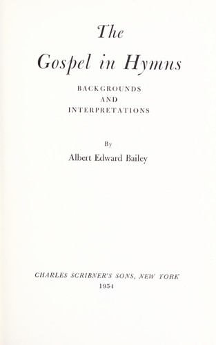 Cover for The gospel in hymns