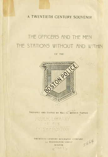 Cover for The officers and the men, the stations without and within of the Boston Police