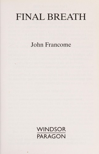 Cover for Final breath
