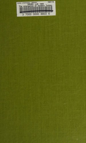 Cover for The Emergence of Modern Turkey 3th (third) edition Text Only