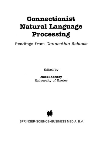 Cover for Connectionist Natural Language Processing