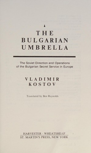 Cover for The Bulgarian umbrella