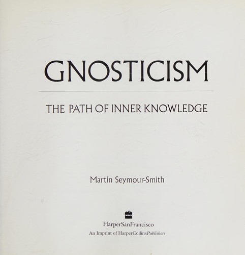 Cover for Gnosticism