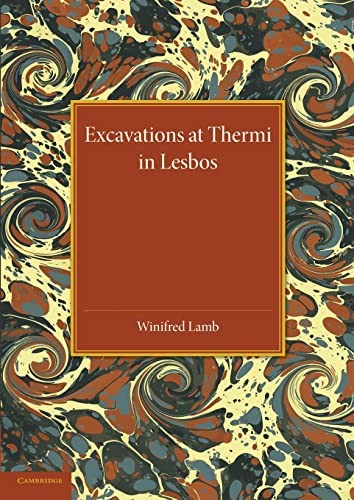 Cover for Excavations at Thermi in Lesbos
