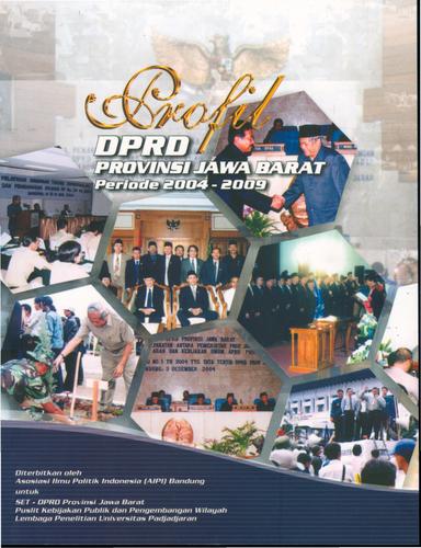 Cover for Profil DPRD Provinsi Jawa Barat periode, 2004-2009