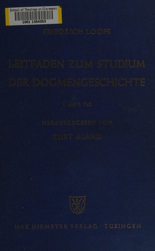 Cover for Leitfaden zum Studium der Dogmengeschichte