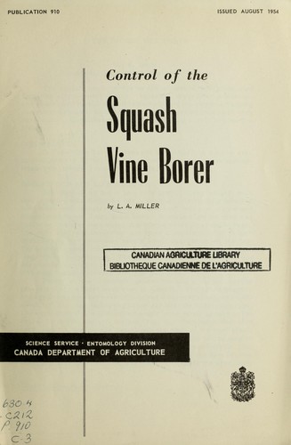 Cover for The squash vine borer