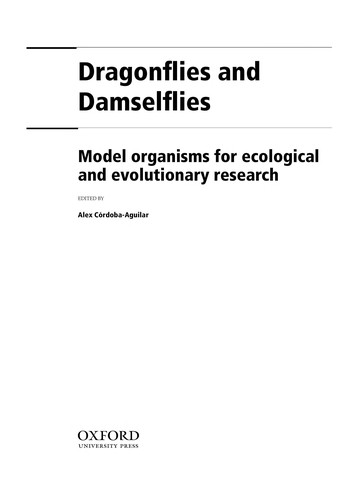 Cover for Dragonflies and Damselflies : Model Organisms for Ecological and Evolutionary Research