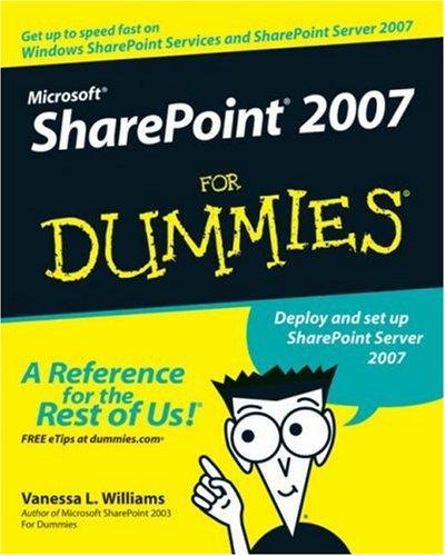 Cover for Microsoft SharePoint 2007 For Dummies