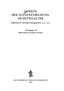 Cover for Aspekte der Nationenbildung im Mittelalter
