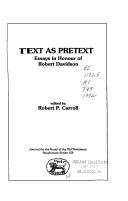 Cover for Text As Pretext