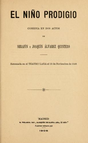 Cover for El niño prodigio