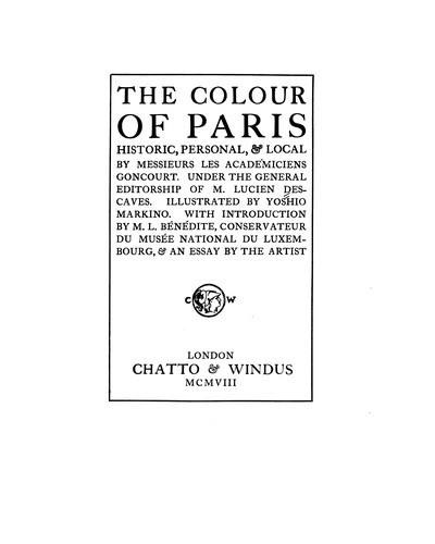 Cover for The colour of Paris