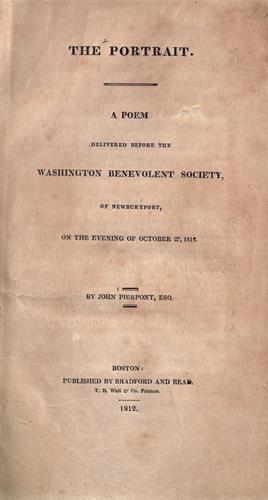 Cover for The portrait.