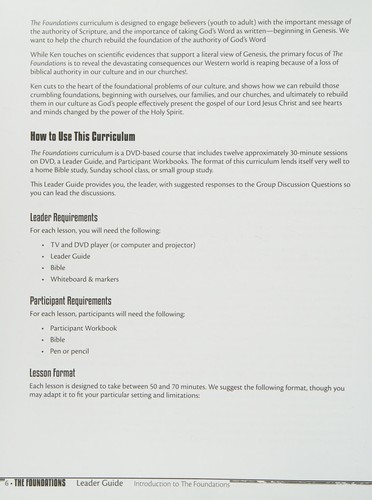 Cover for The Foundations Leader Guide