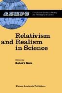 Cover for Relativism and realism in science