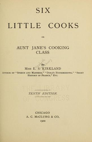 Cover for Six little cooks