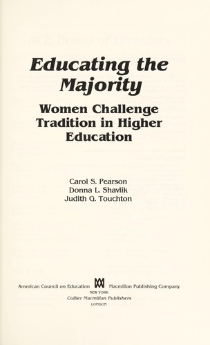 Cover for Educating the majority