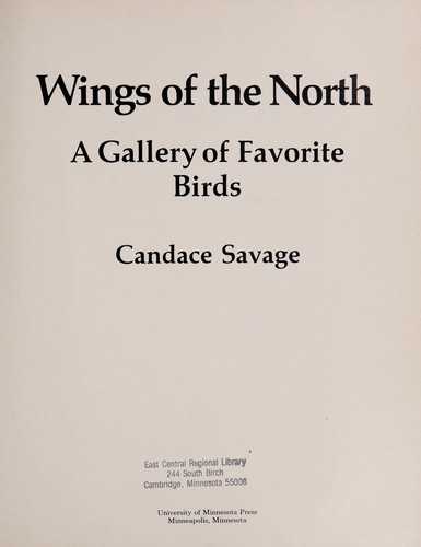 Cover for Wings of the north