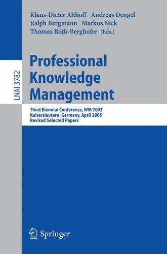 Cover for Professional Knowledge Management