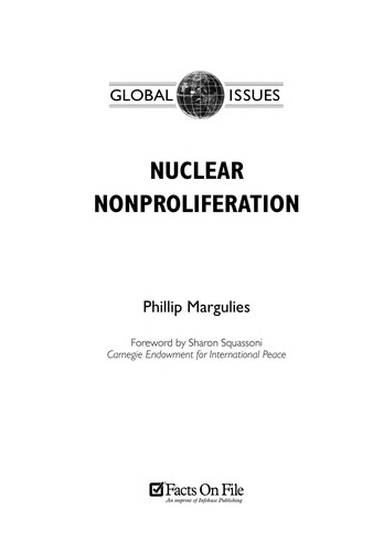 Cover for Nuclear Nonproliferation (Global Issues)