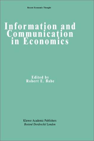Cover for Information and communication in economics