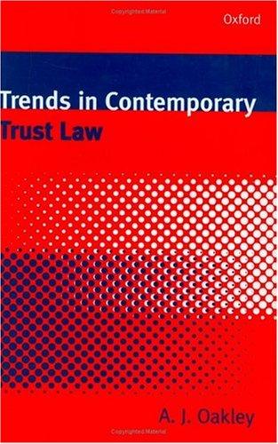 Cover for Trends in Contemporary Trust Law