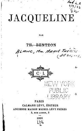 Cover for Jacqueline