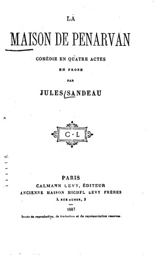 Cover for Mademoiselle de la Seiglière: comédie en quatre actes et en prose