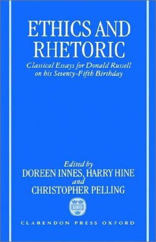 Cover for Ethics and Rhetoric