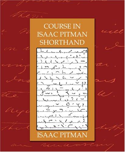 Cover for Course in Isaac Pitman Shorthand