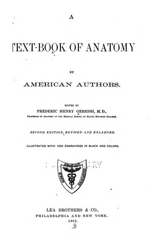Cover for A text-book of anatomy