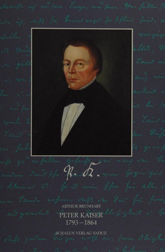 Cover for Peter Kaiser 1793-1864