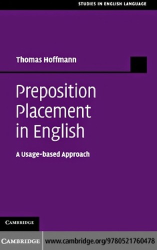 Cover for Preposition Placement in English