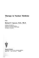 Cover for Therapy in nuclear medicine