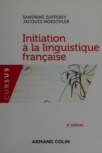 Cover for Initiation à la linguistique française