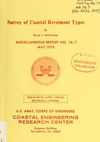 Cover for Survey of coastal revetment types