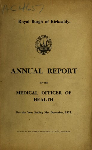 Cover for [Report 1923]