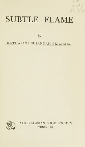 Cover for Subtle flame