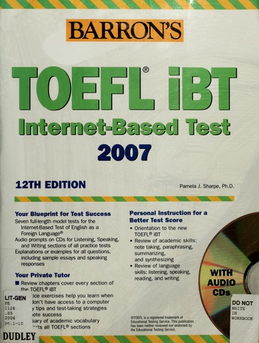Cover for Barron's TOEFL iBT internet-based test 2006-2007