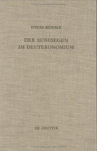 Cover for Der Mosesegen Im Deuteronomium