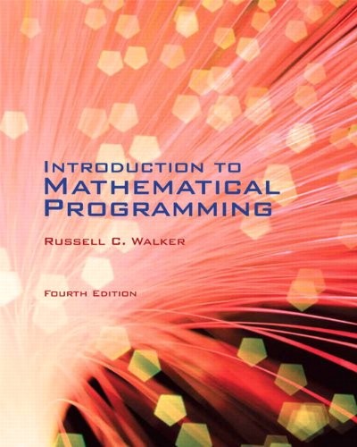 Cover for Introduction to mathematical programming