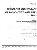 Cover for Transport and storage of radioactive materials, 1996
