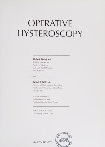 Cover for Operative hysteroscopy