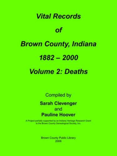 Cover for Vital Records of Brown County, Indiana: Volume 2