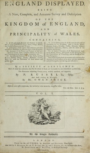Cover for England displayed.