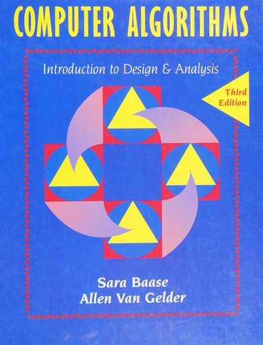 Cover for Computer algorithms