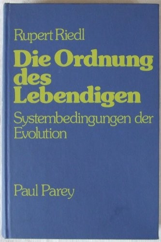 Cover for Die Ordnung des Lebendigen
