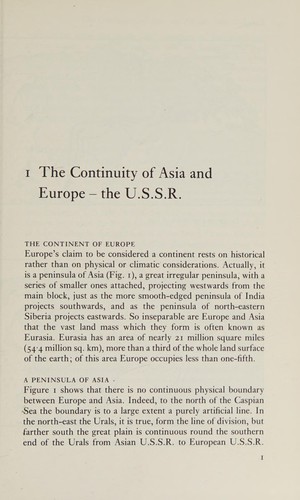 Cover for Europe and the British Isles